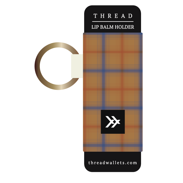 Thread Wallets James Lip Balm Holder - Fall Plaid Chapstick Keychain ...