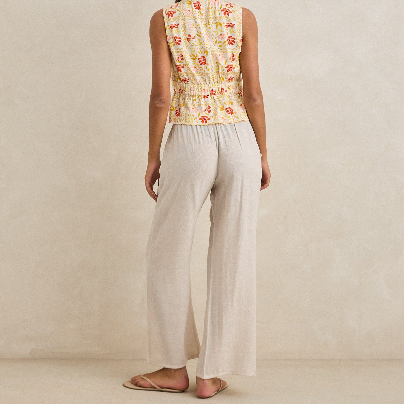 Rhythm Airlie Beach Pant - Ivory