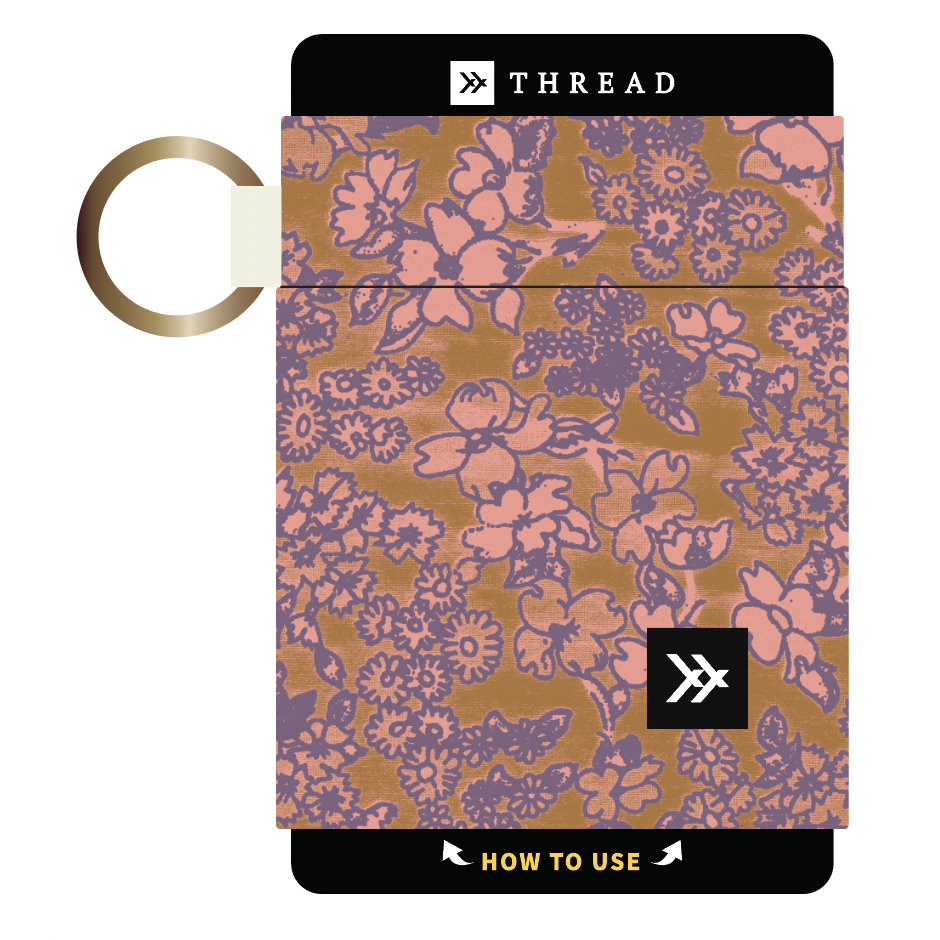 Thread Wallets Maya Elastic Wallet - Floral Elastic Wallet Spring 2023 ...