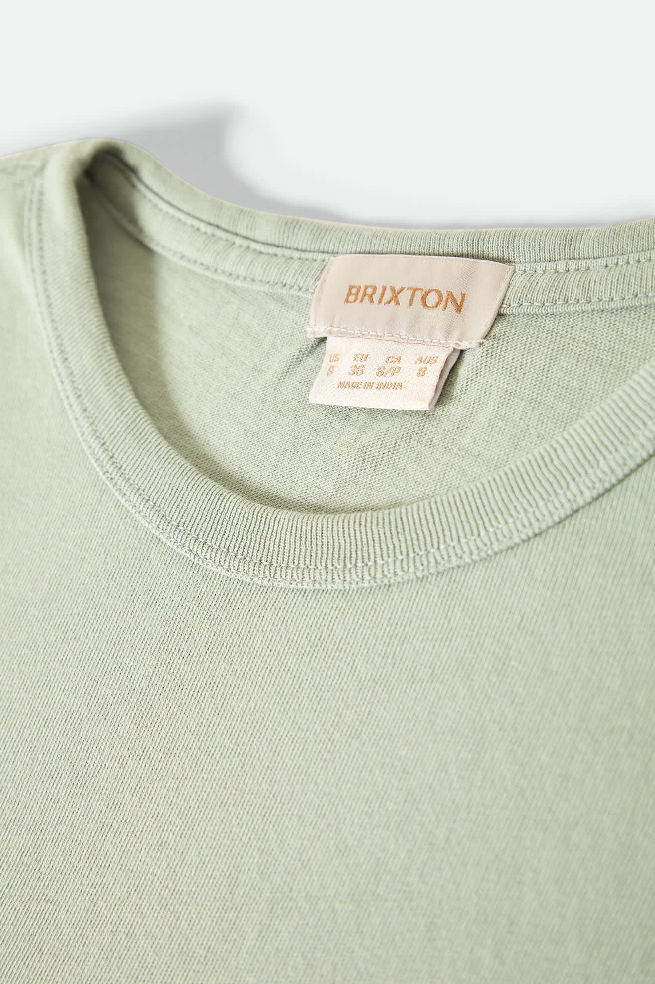 Brixton Carefree Organic Garment Dyed Muscle Tank - Sage Green