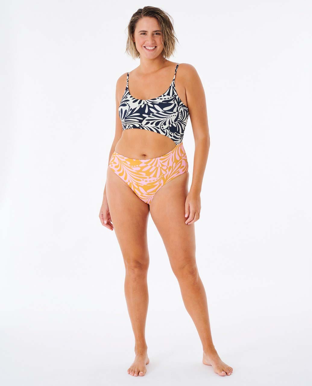 Rip Curl Afterglow Swirl Cheeky Coverage One Piece