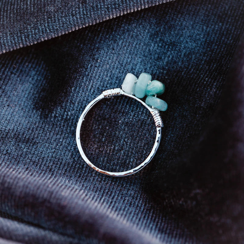 Pura Vida Bracelets Wire Wrapped Gemstone Ring