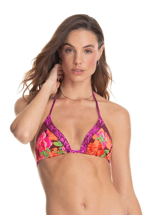 Maaji Passiflora Olivia Sliding Triangle Bikini Top
