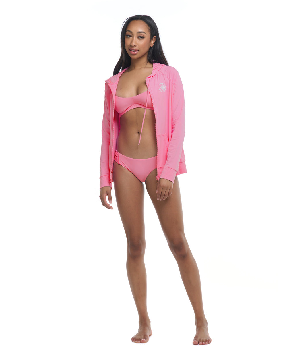 Body Glove Smoothies Adeline Hoodie Rash Guard Pitaya – Sand