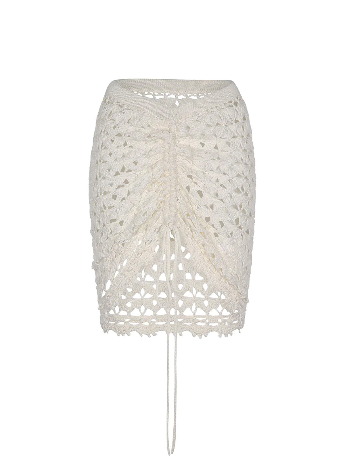 Capittana Vera Ivory Crochet Skirt