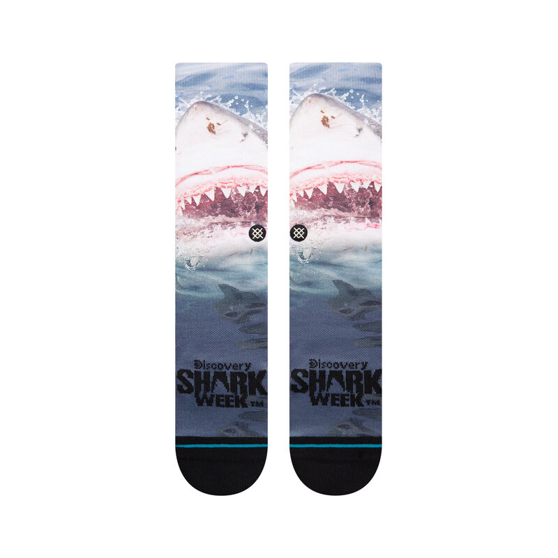 Stance Shark Week X Stance Crew Socks - Pearly Whites Sock