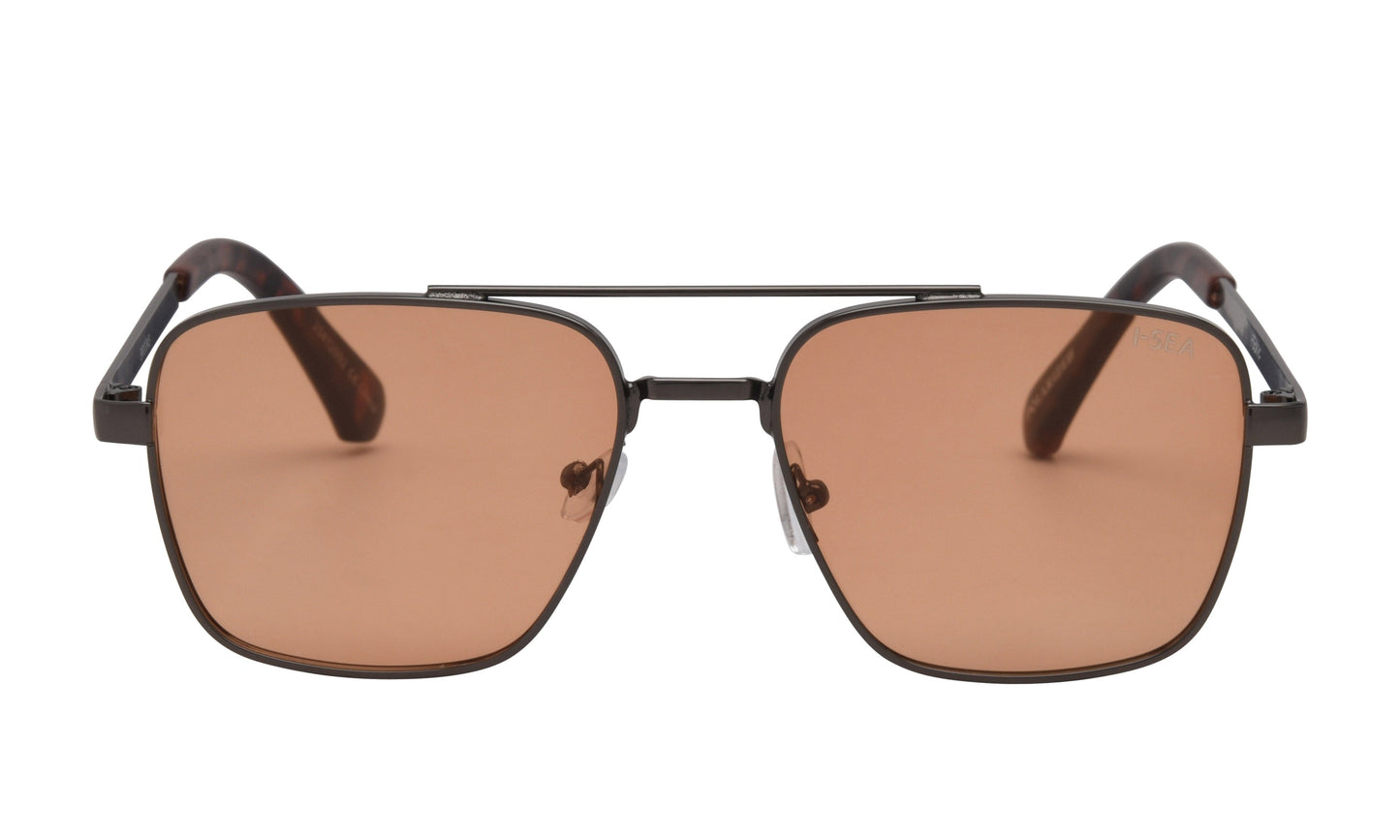 I-Sea Brooks Polarized Sunglasses - Gunmetal & Amber