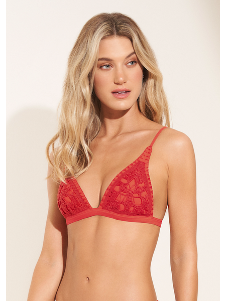 Maaji Ivy-Red Camellia Flash Bikini Top