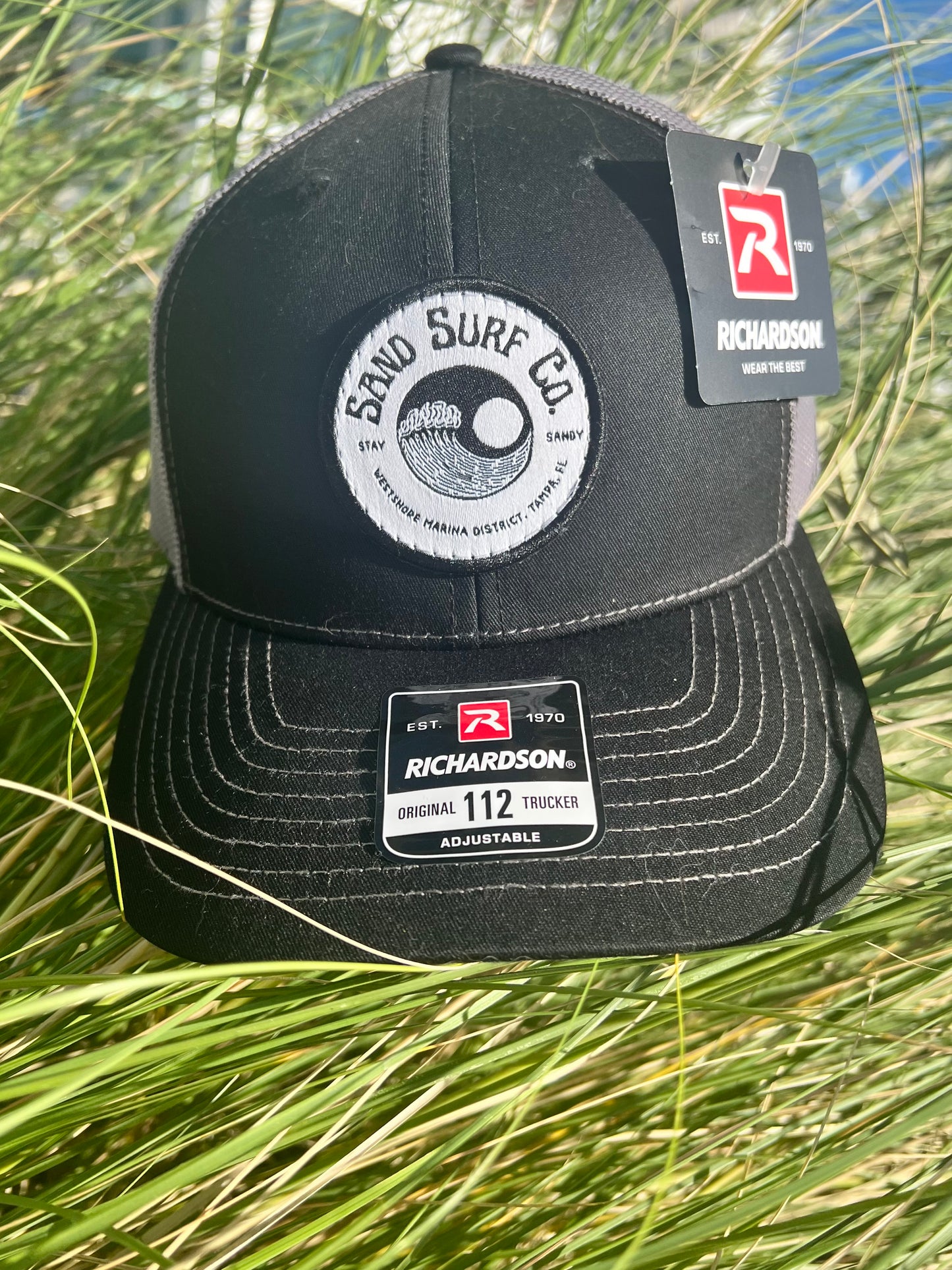 Sand Surf Co. Richardson Trucker Hat - Yin Yang Logo