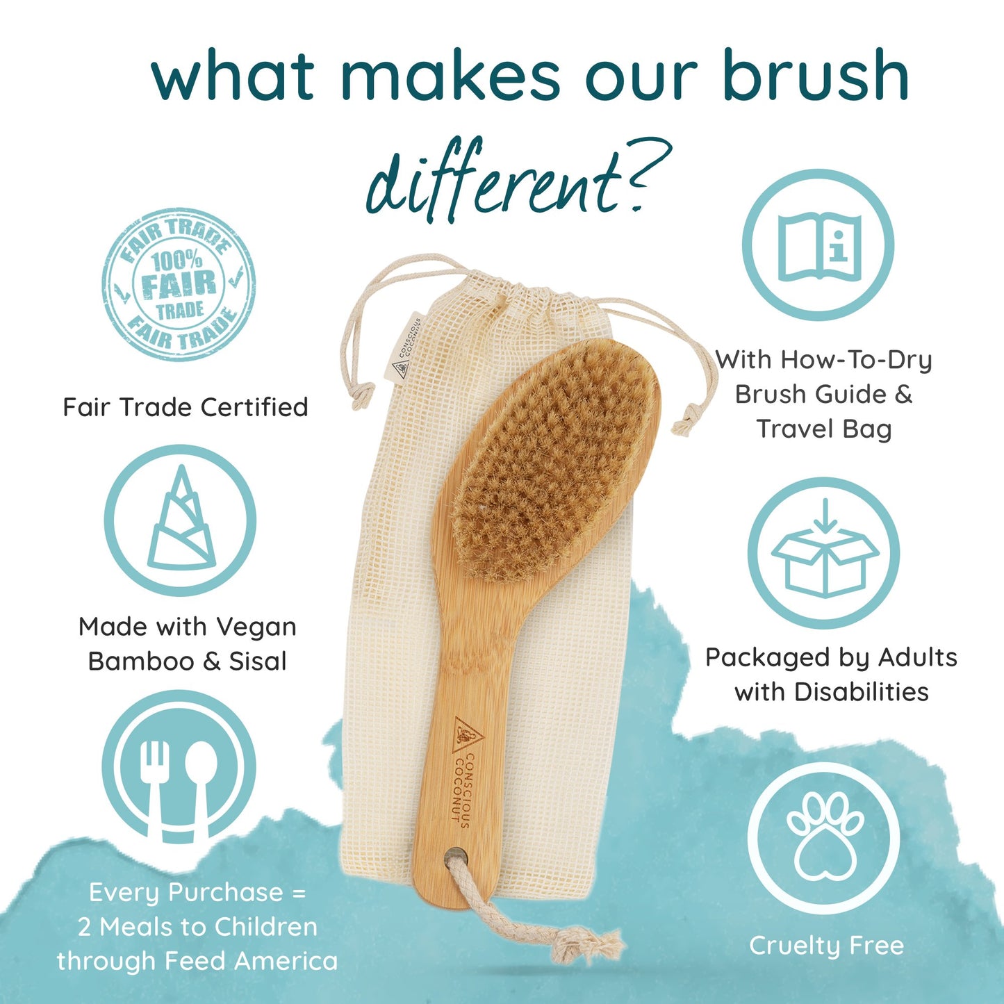 Conscious Coconut Essential Dry Brush