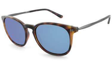 Pepper's Nolita Sunglasses - Matte Honey Tortoise with Blue Mirror Lens