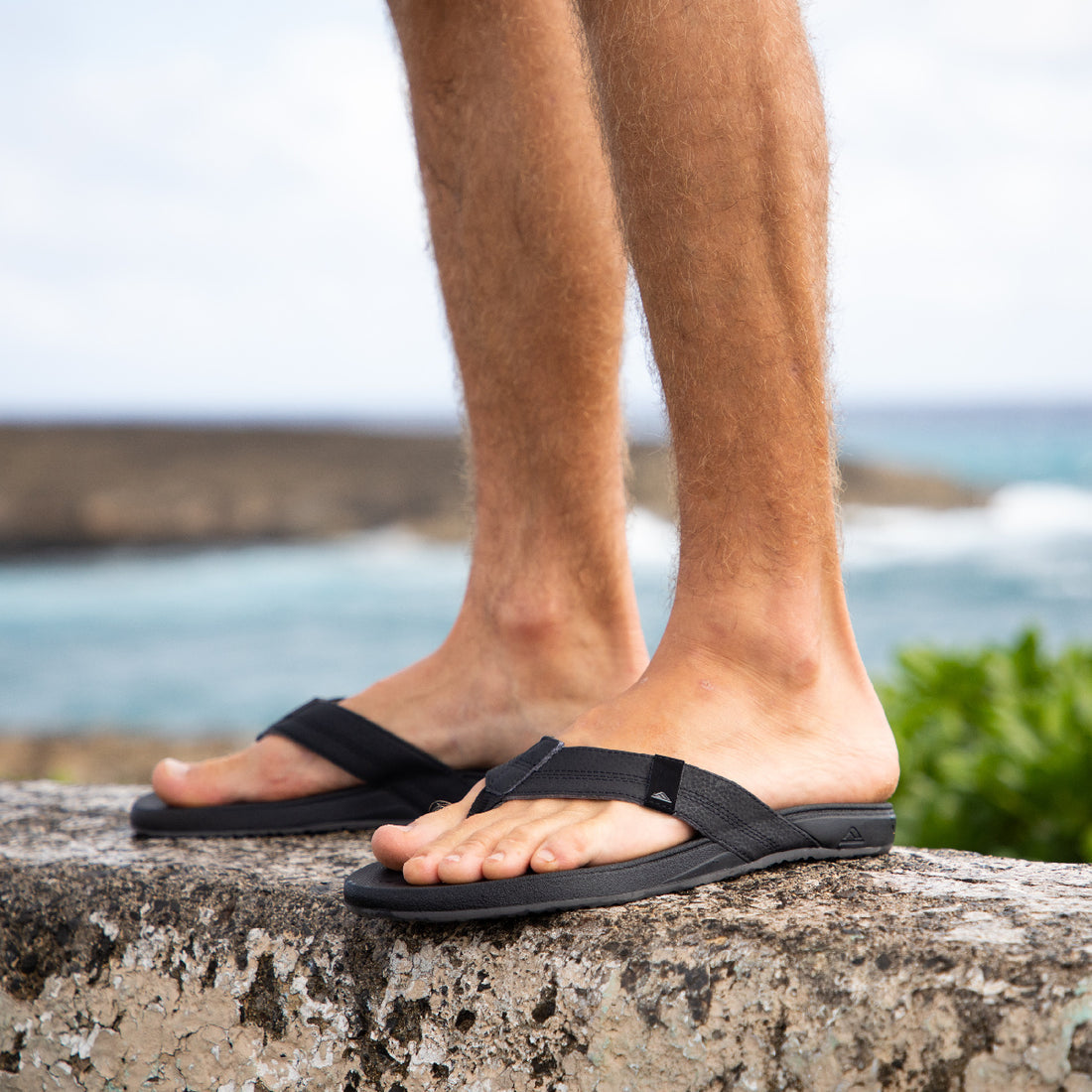 Reef Cushion Phantom Mens Sandal Mens Black Flip Flop Sand