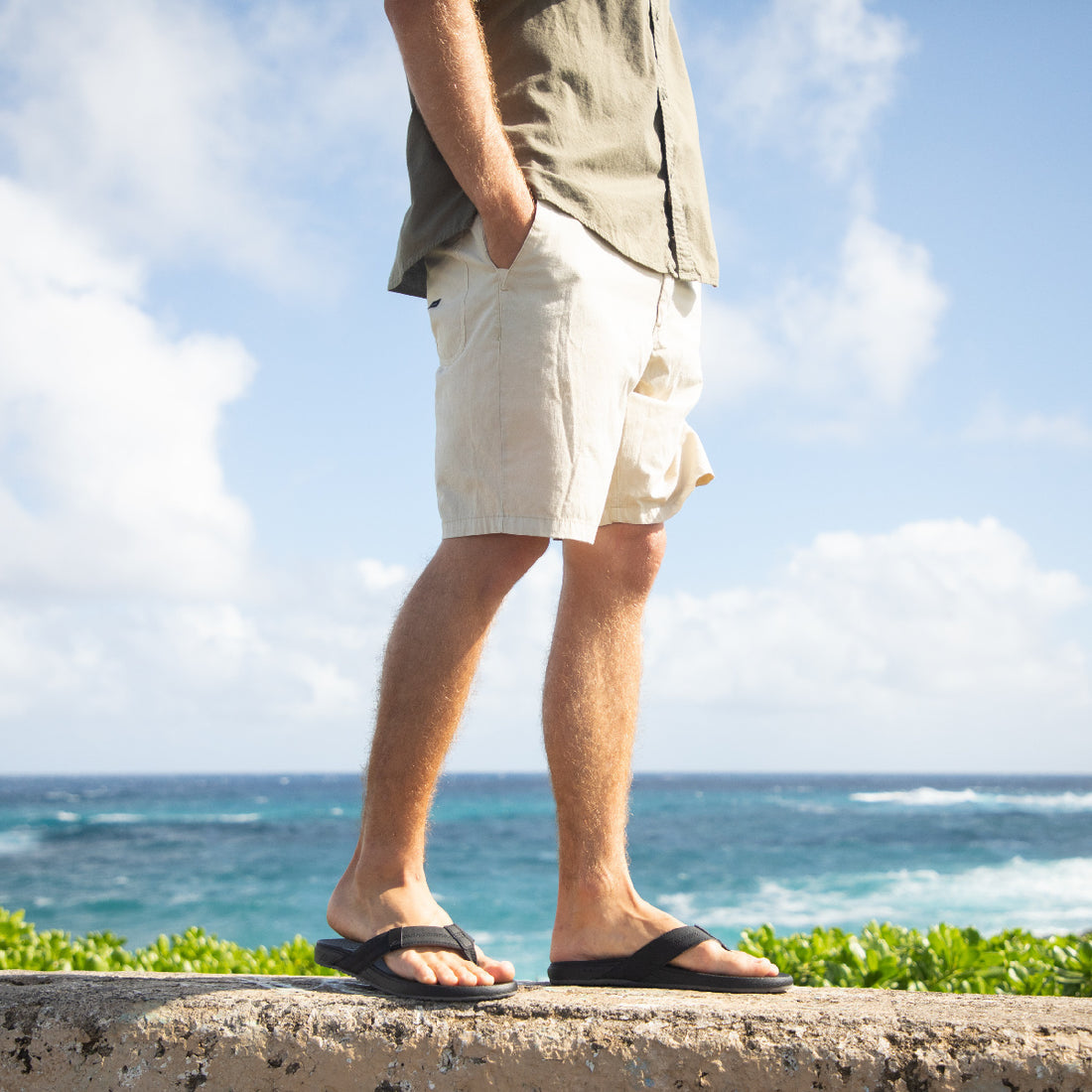 Reef blue cheap flip flops