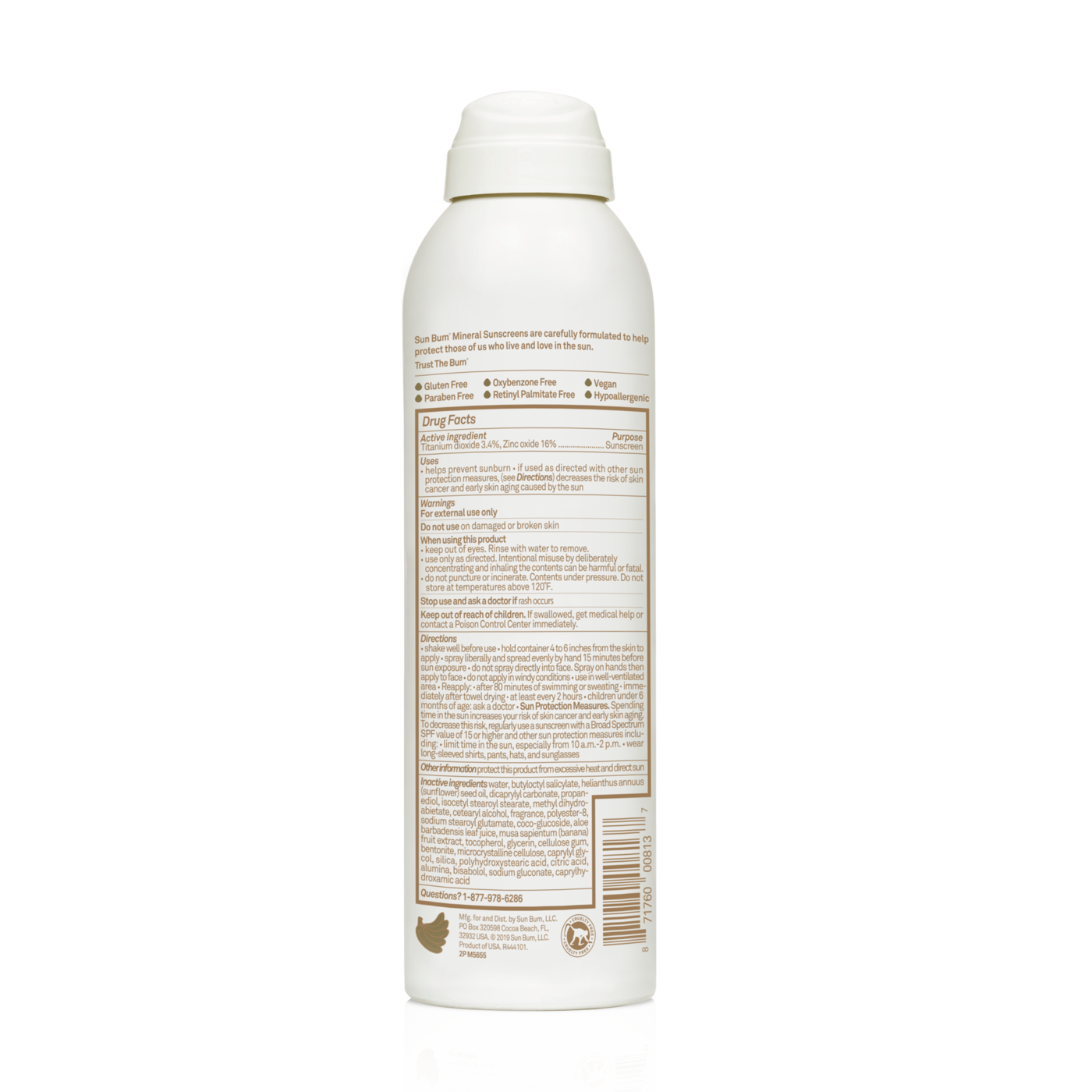 Sun Bum Mineral SPF 50 Sunscreen Spray - 6oz