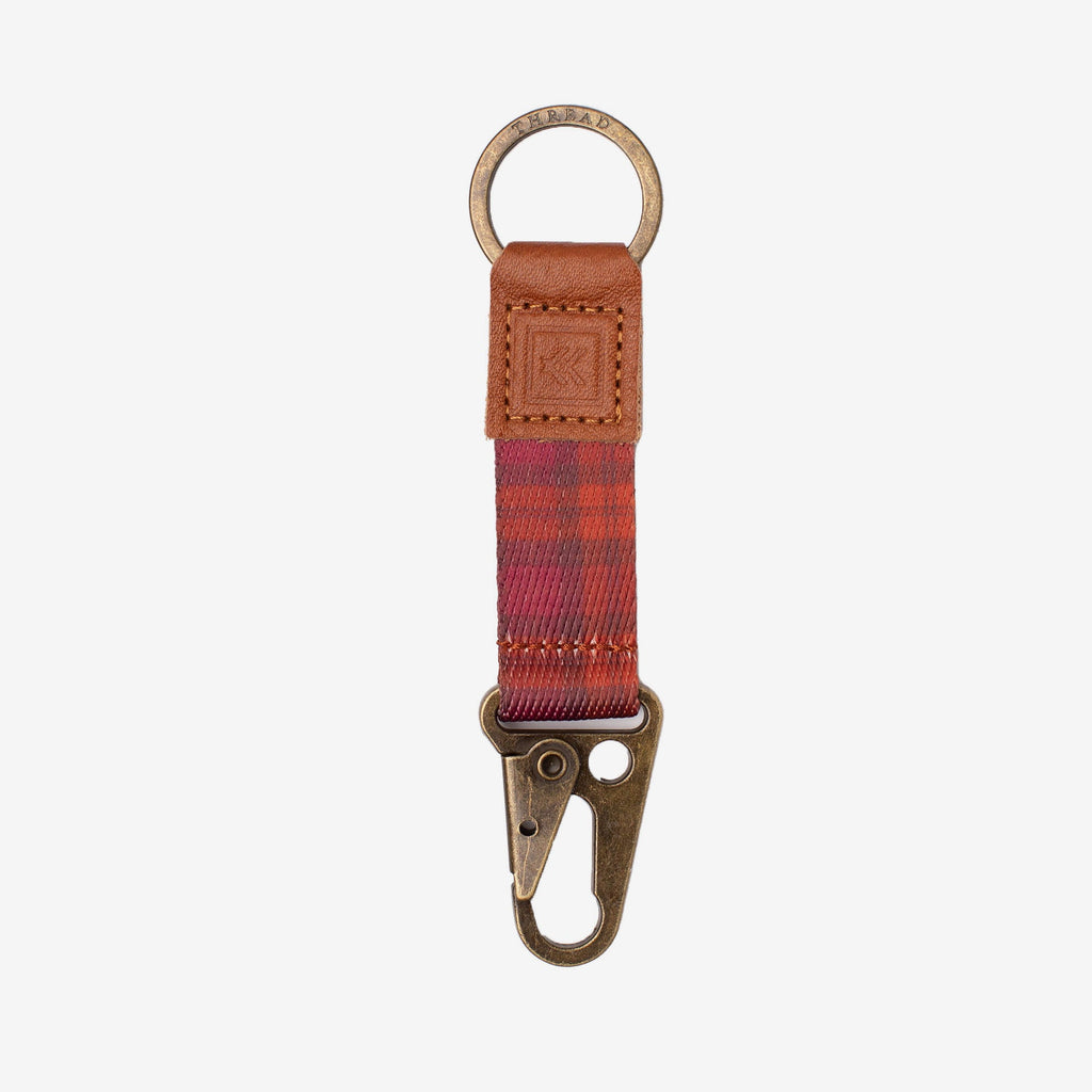 Thread Wallets Rosewood Keychain Clip