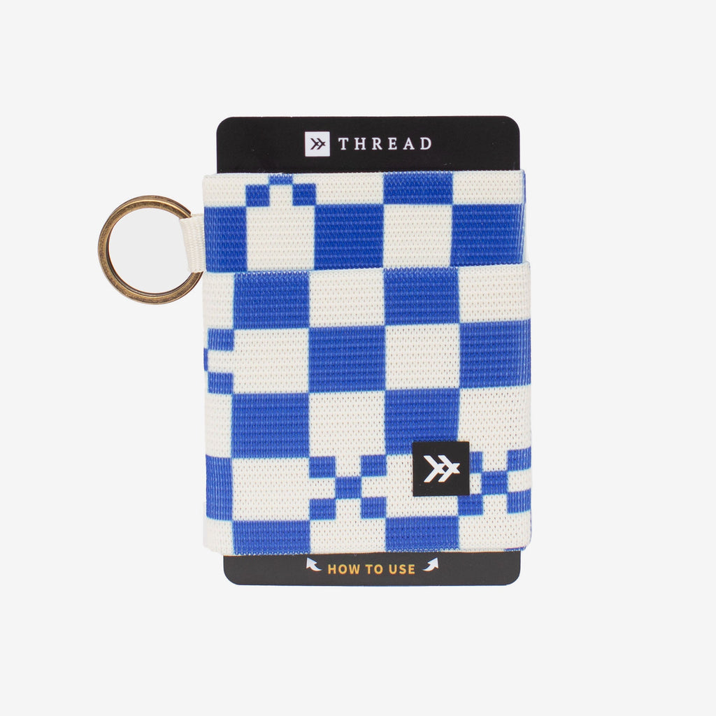 Thread Wallets Odyssey Elastic Wallet - blue checker elastic wallet ...