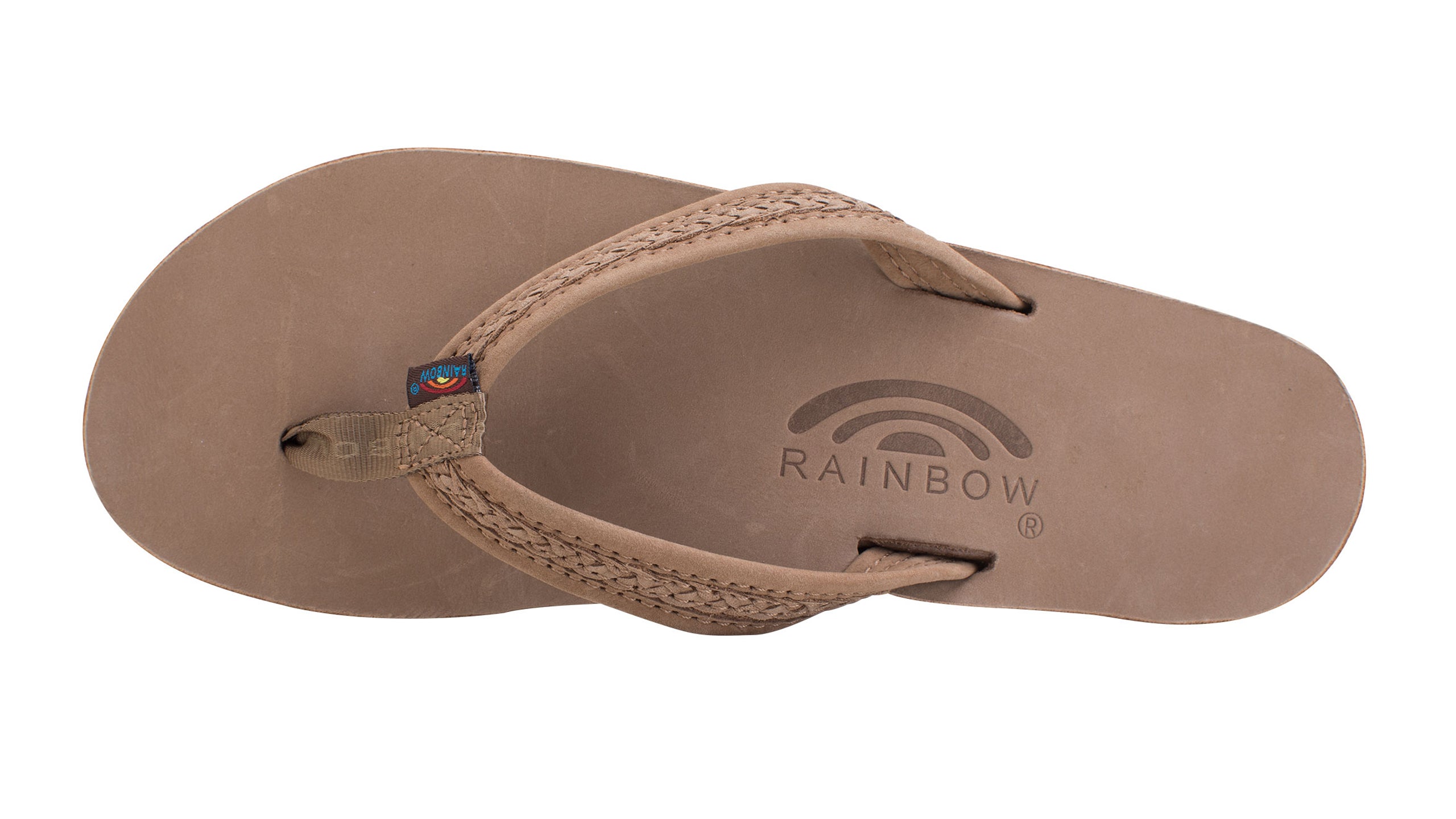 Rainbow Womens Single Layer Premier Leather with Arch Support Sandals -  Dark Brown - Large - Walmart.com