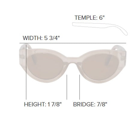 I-SEA Ashbury Sky Polarized Sunglasses - Apricot and Brown Polarized Lens by I-Sea Sunglasses