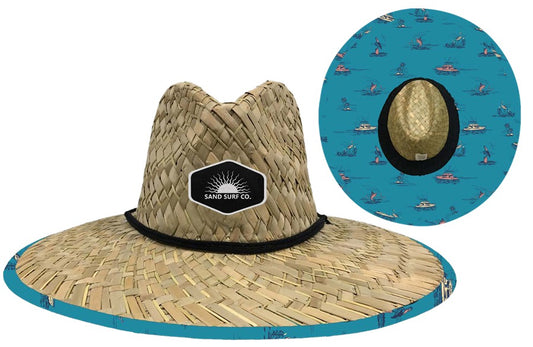 Sand Surf Co. Charter Straw Hat