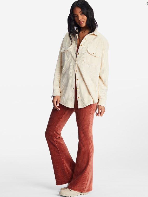 Billabong Hit A Cord High-Waisted Corduroy Flared Pants – Sand Surf Co.