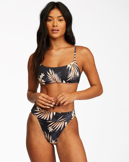 Billabong Safari Nights Reversible Skinny Mini Crop Bikini Top