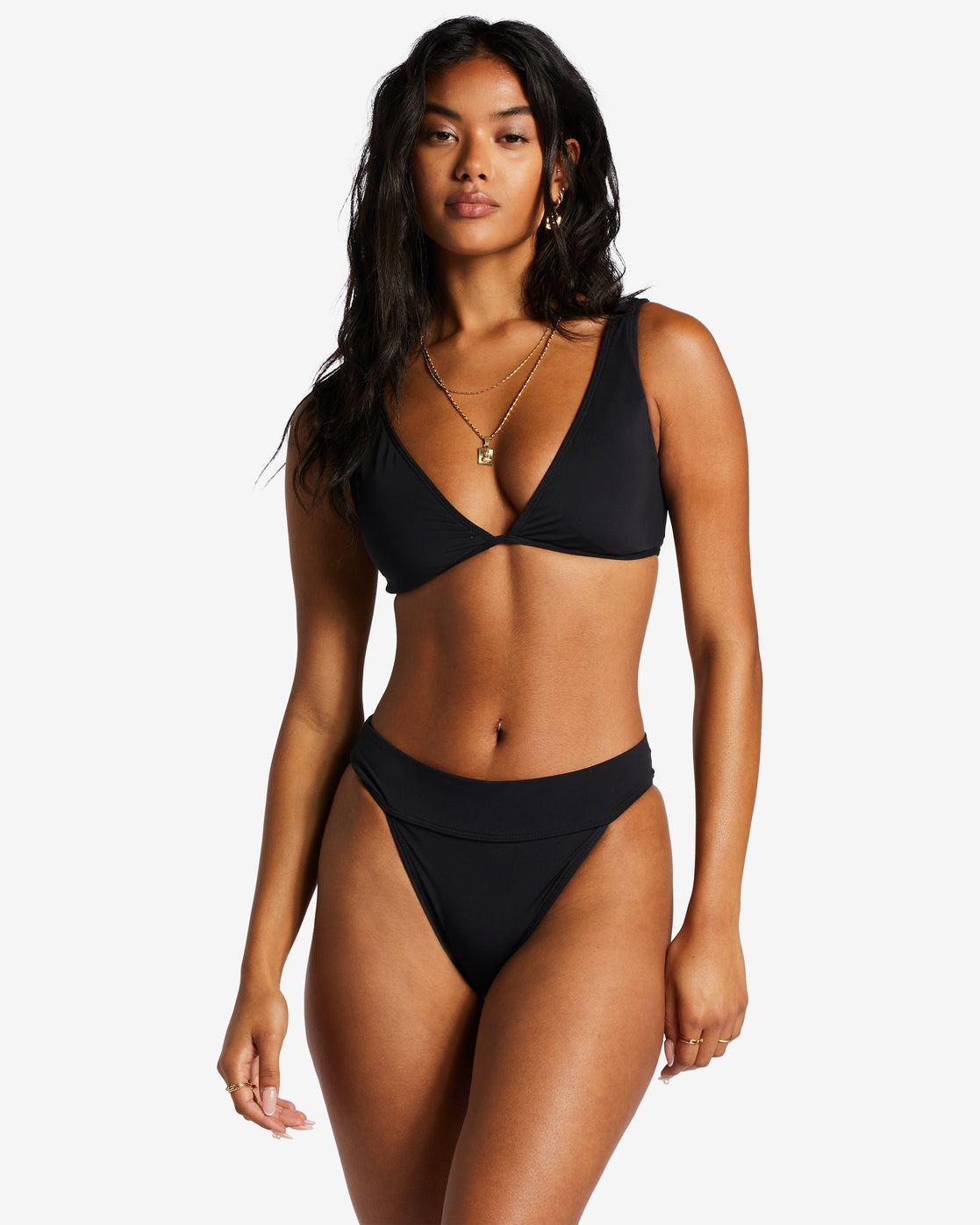 Billabong Sol Searcher Aruba Bikini Bottoms - Womens Black High Leg High  Waist Full Coverage Bathing suit bottom – Sand Surf Co.