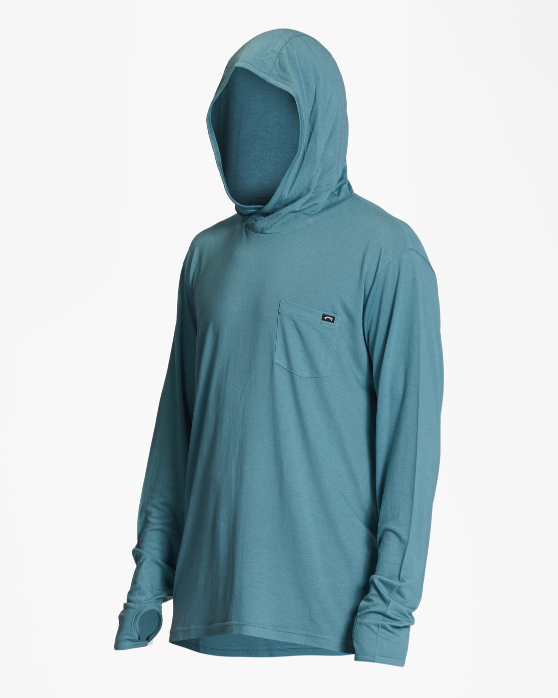 Billabong Eclipse Hooded Long Sleeve Surf T-Shirt - Light Marine