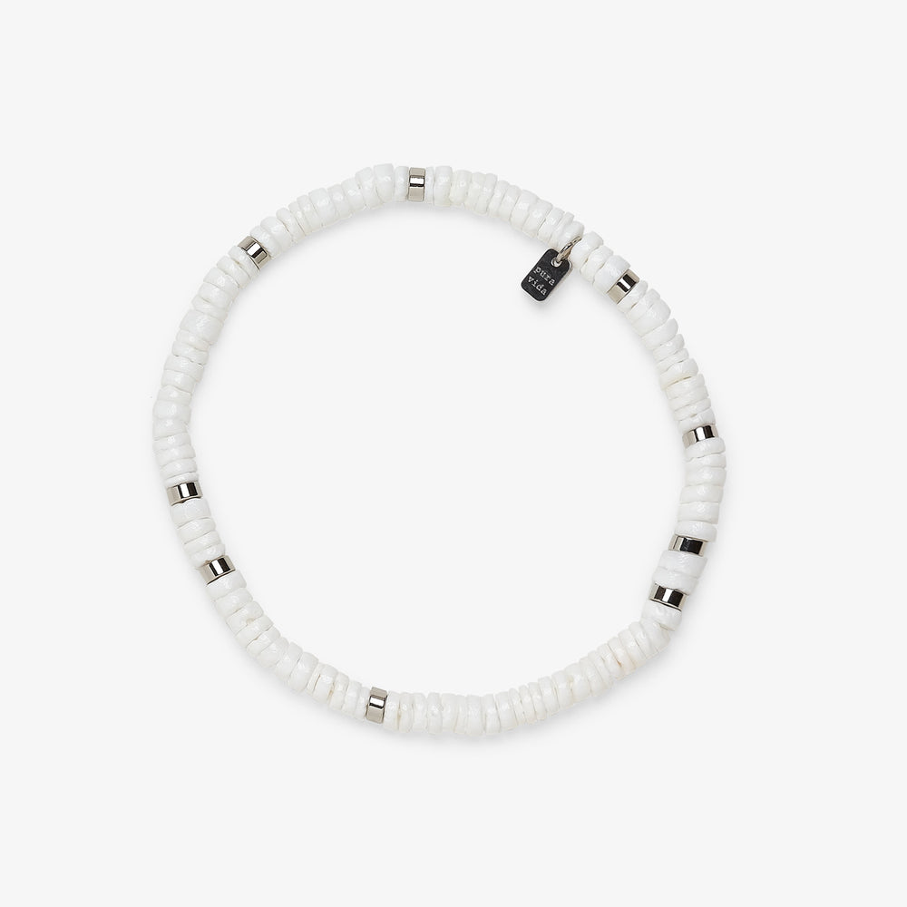 Pura Vida Bracelets Puka Shell Stretch Anklet