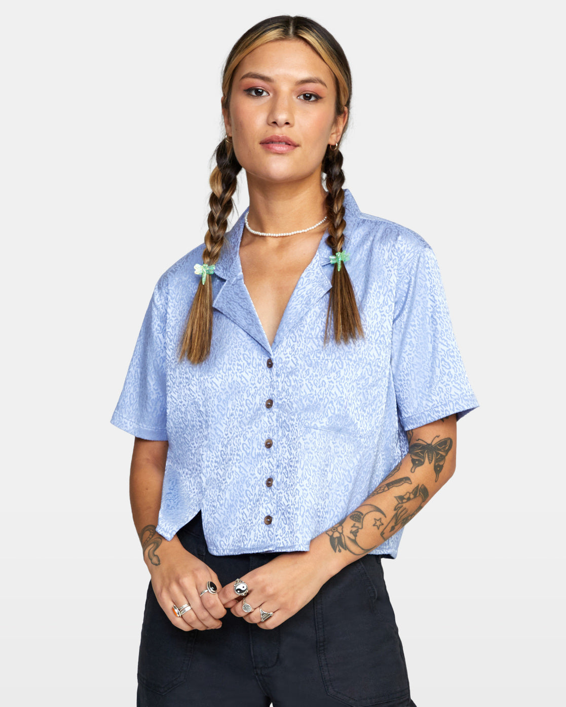 RVCA Vacay Button-Down Top