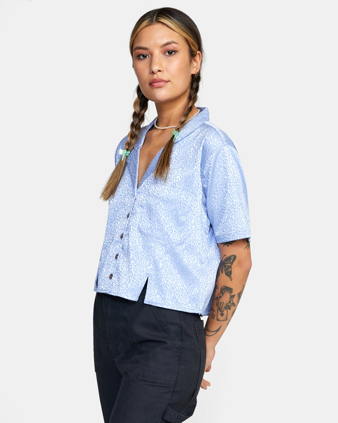 RVCA Vacay Button-Down Top