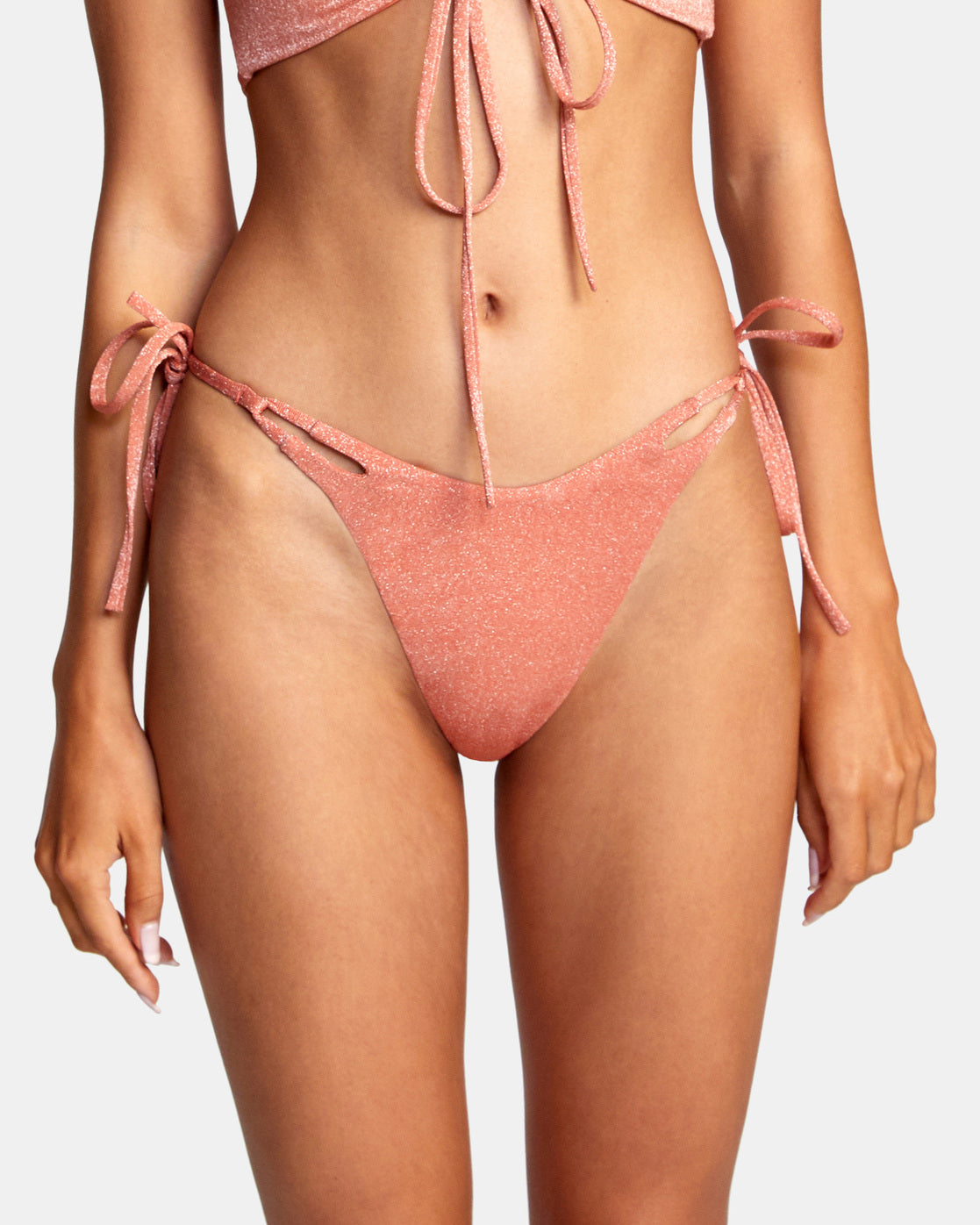 RVCA Strata Midi-Rise French Bikini Bottom