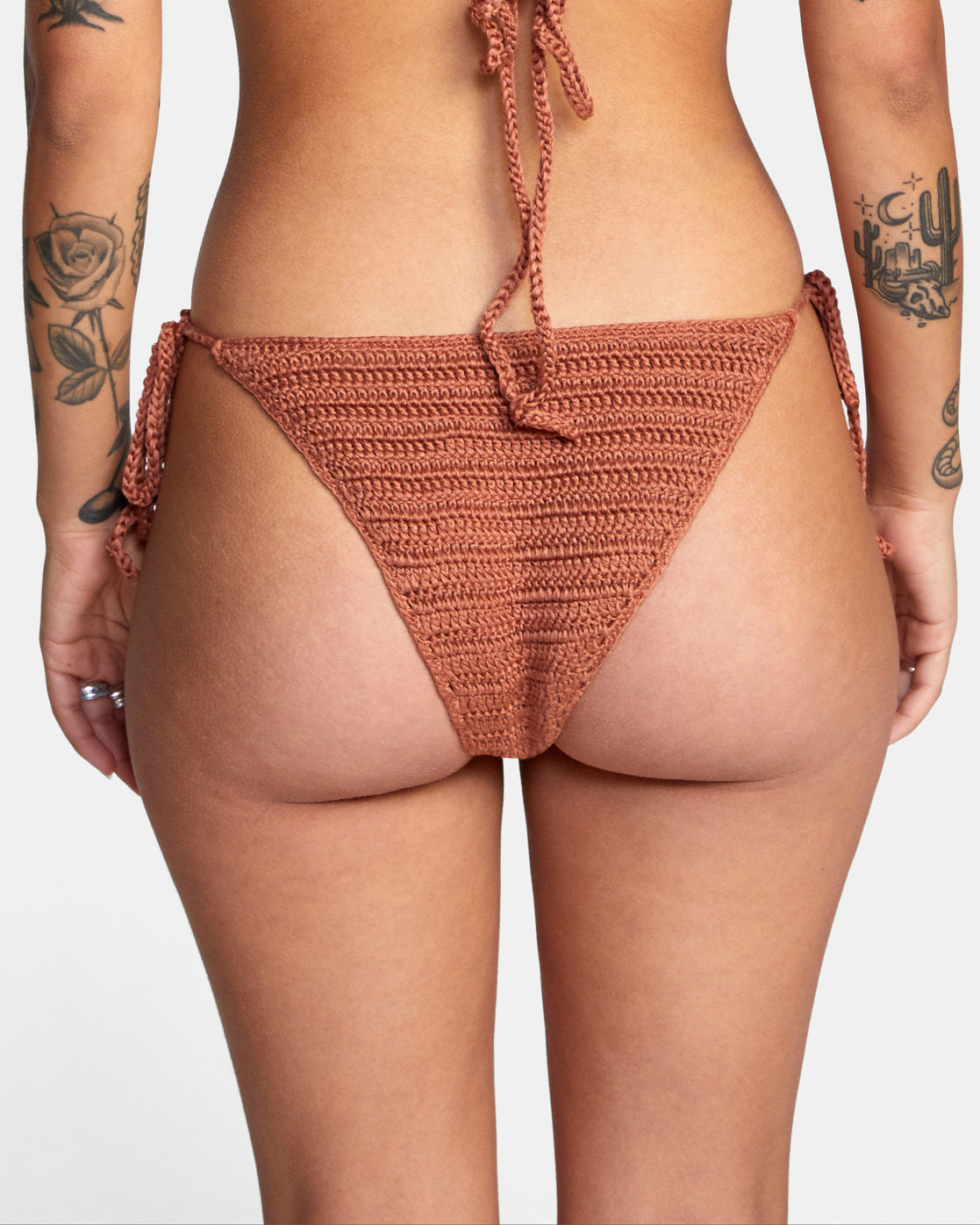 Rvca Westside Cheeky Crochet Bikini Bottom
