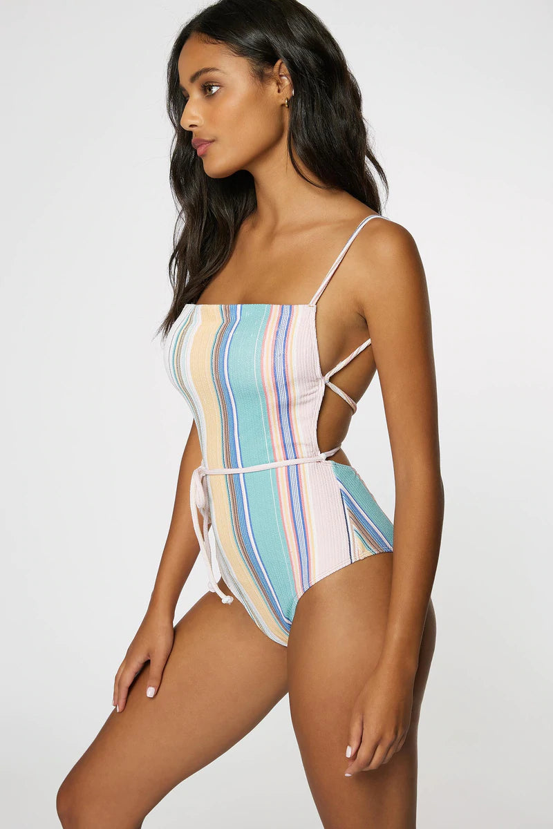 O'Neill Baja Stripe Marbella Cheeky One Piece