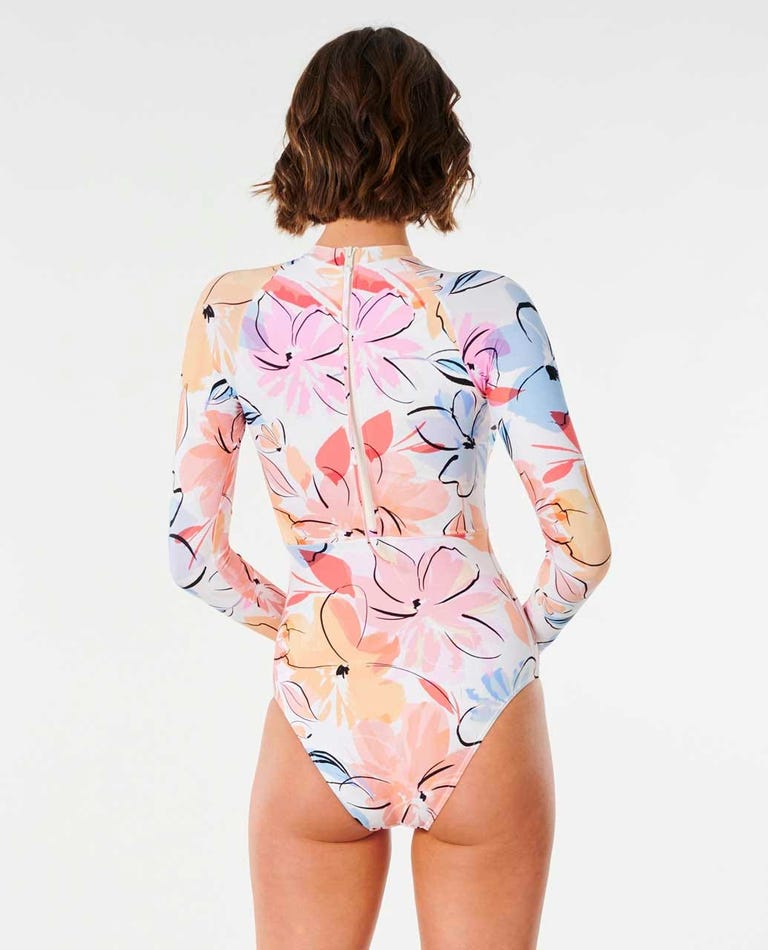 Rip Curl Blossom Good Coverage Long Sleeve One Piece Swimsuit