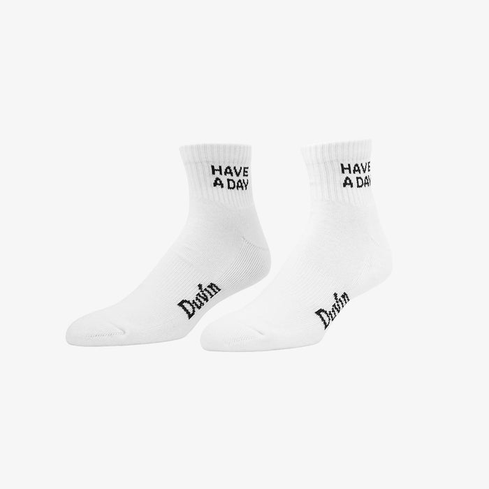 Duvin Have A Day Low Cut Sock - White