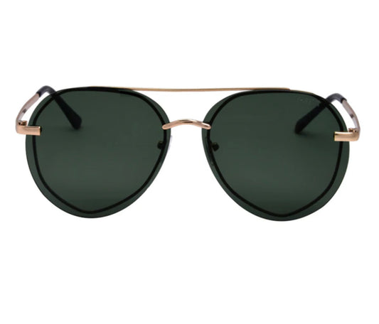I-SEA Avalon Polarized Sunglasses - Matte Gold & G15 Lens